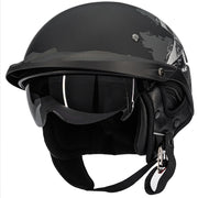 ILM Open Face Motorcycle Half Helmet Model 883V