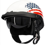 ILM Open Face Motorcycle Half Helmet Model 883V