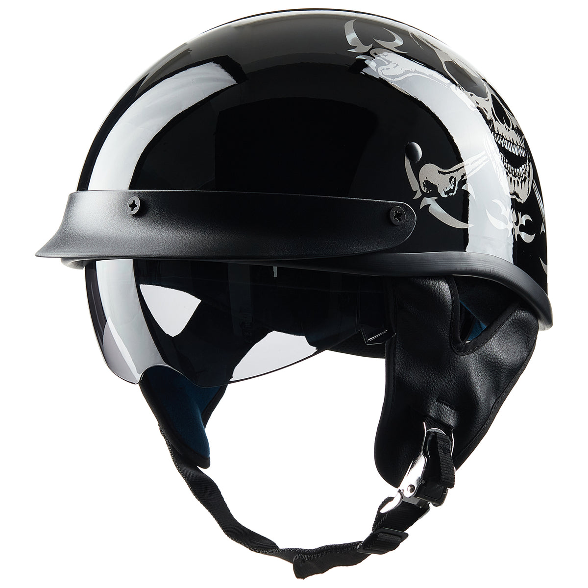 ILM Half Helmet Open Face Motorcycle Helmet Model 210V