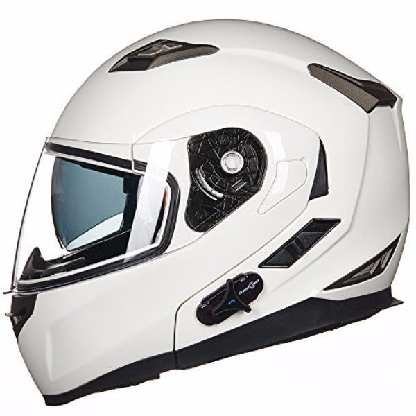 ILM Bluetooth Integrated Modular Flip up Full Face Motorcycle Helmet Model 953PRO